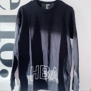 Hood by Air Black Long-Sleeve Shirt with Logo